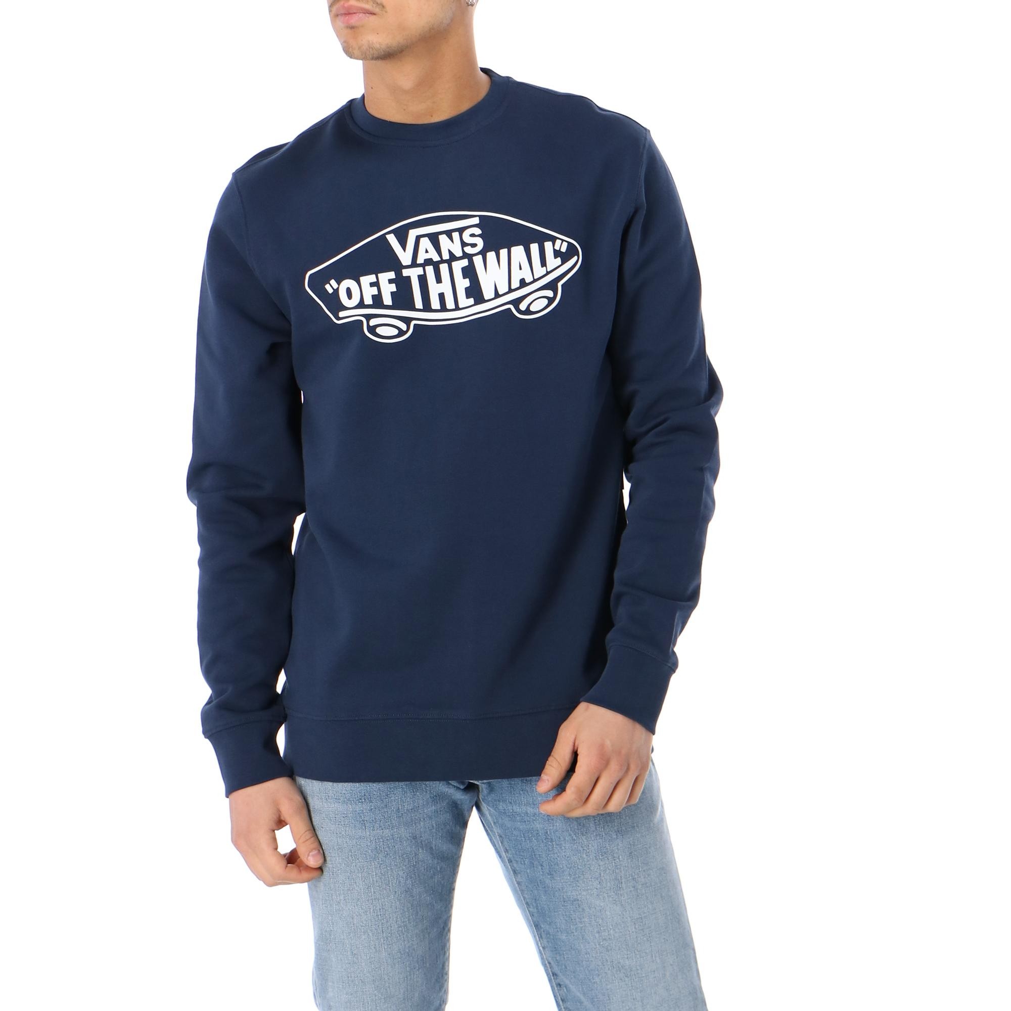 VANS OTW CREW II classic felpa hoodie pullover maglia manica lunga blu  unisex